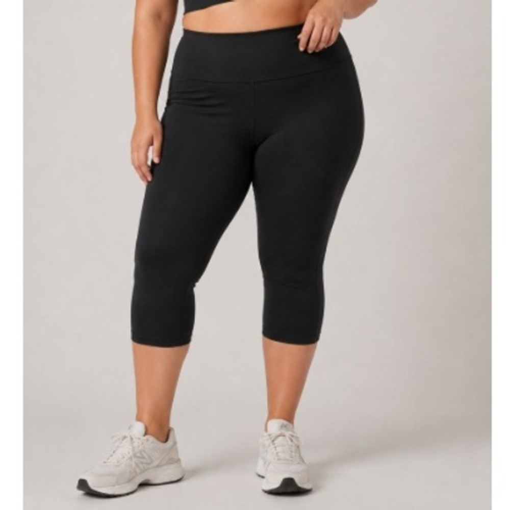 Empetua Shapermint Women's Black Classic High-Waist Shaping Capri Size 3XL NWT